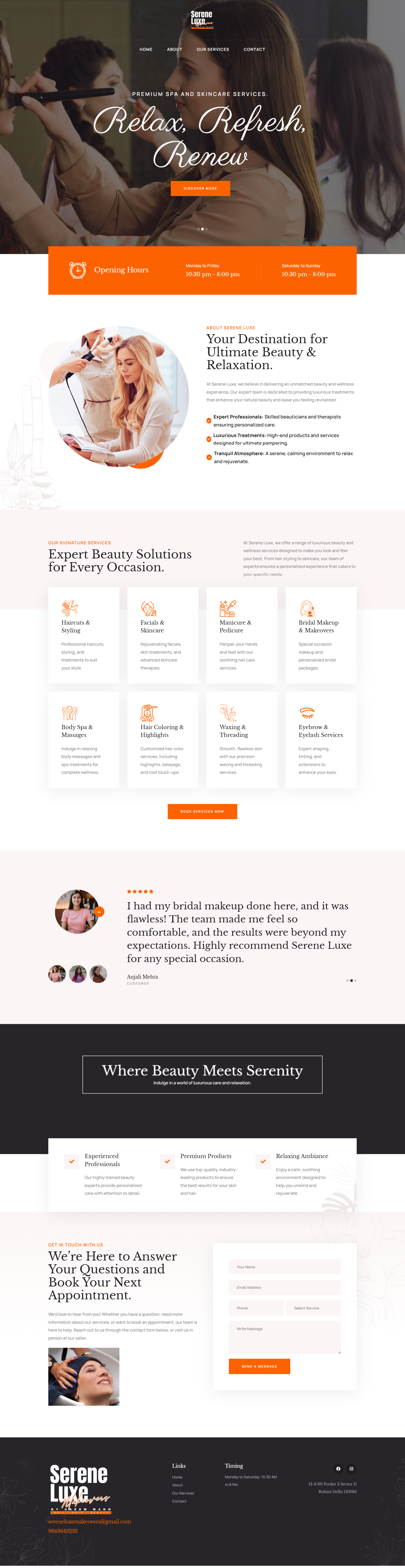 Serene Website-portfolio